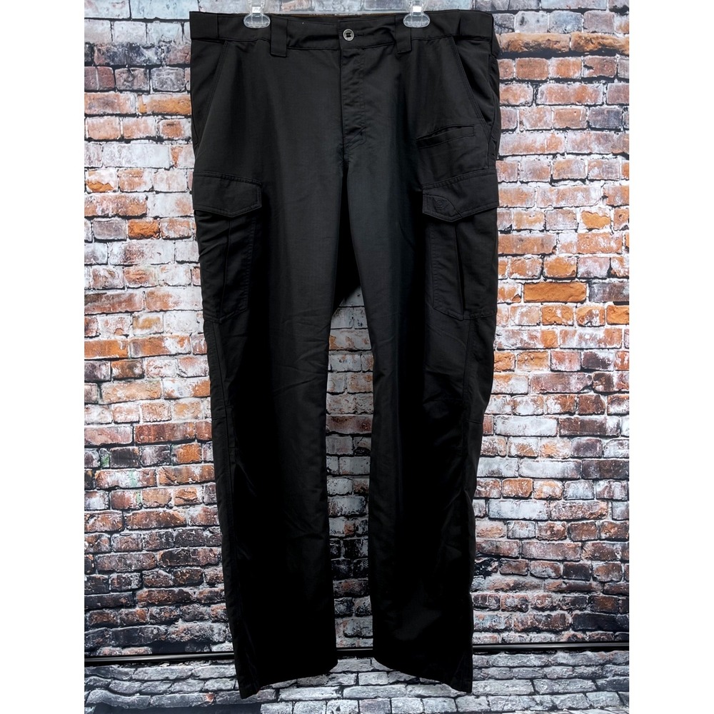 5.11 Tactical Apex Pants Mens 40x34 Black Ripstop Cargo Duty Trousers 74439